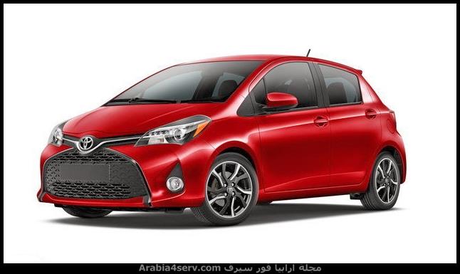 تويوتا ياريس 2015 حمراء